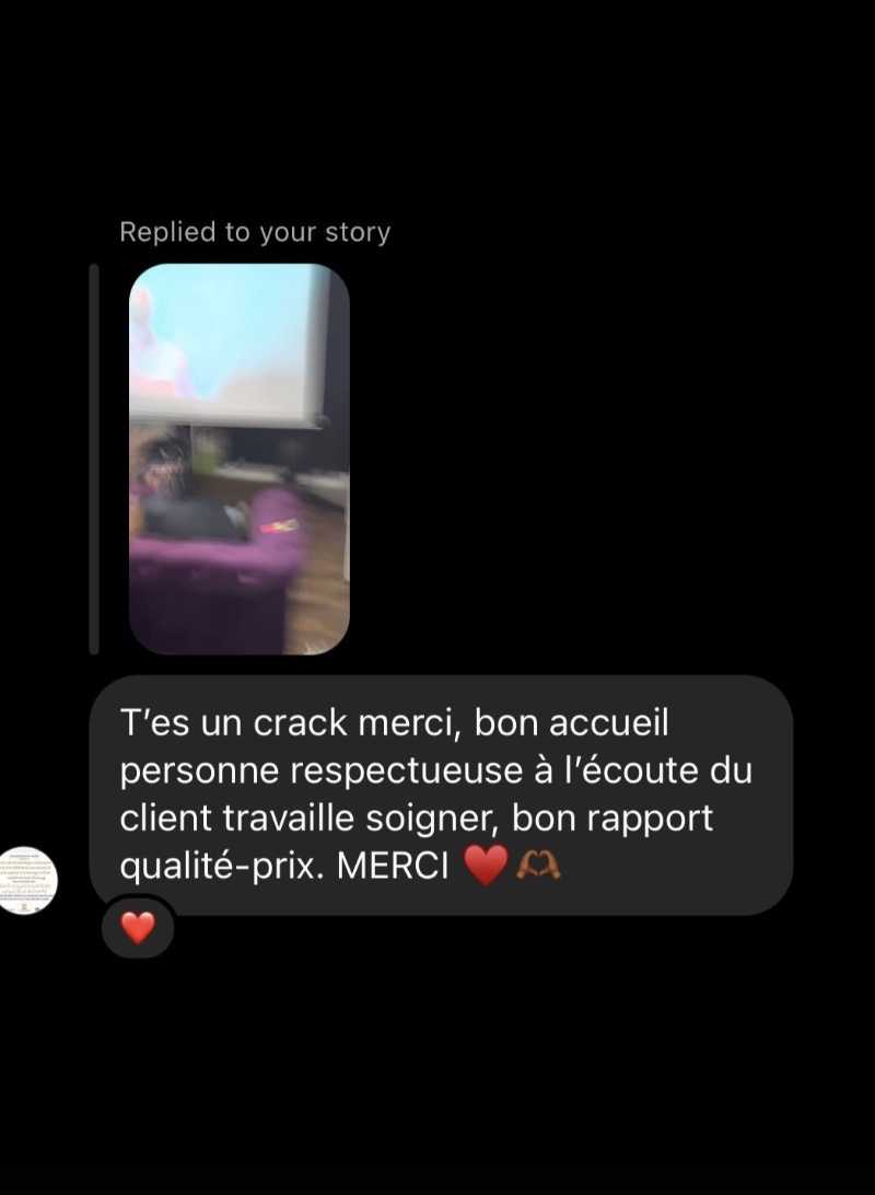 Avis client sur l’accueil et la qualité du travail